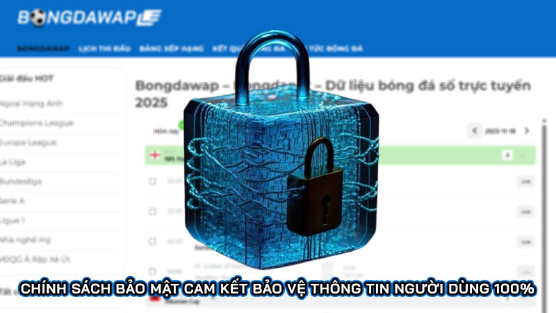 Chính sách bảo mật cam kết bảo vệ thông tin người dùng 100%