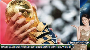 Danh sách của World Cup 2026 còn 9 suất chưa có chủ